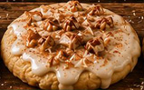 Brown butter cookie topped with a butter rum glaze with candied pecans & cinnamon