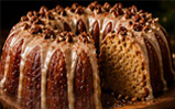 Butter rum Bundt cake with toasted pecans