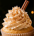 Coconut cinnamon nutmeg vanilla cupcake with Coquito buttercream